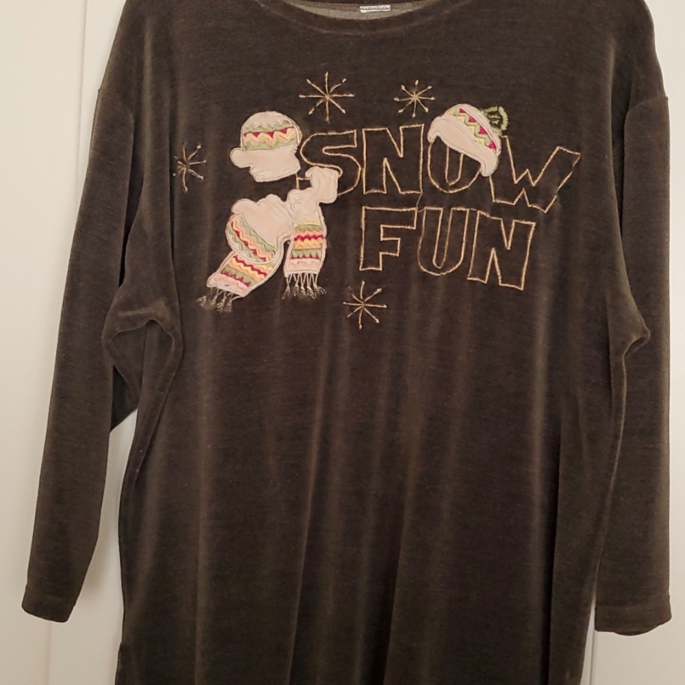 CHRISTMAS VELOUR TOP